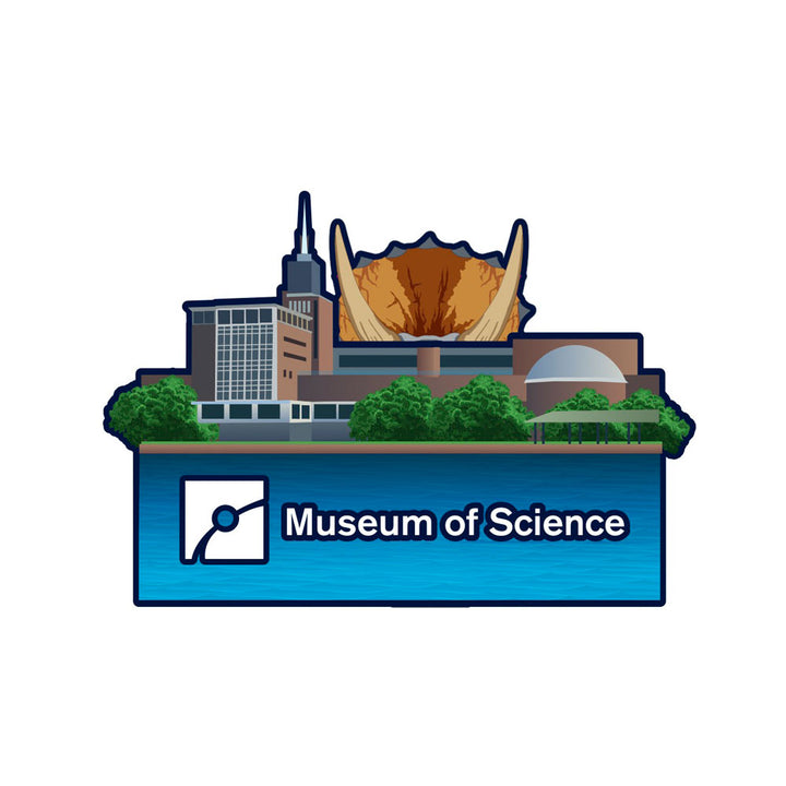 Museum of Science Boston Triceratops Pop-Up Magnet