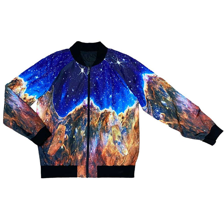 Adult Reversible Jacket - James Webb Space Telescope Image black