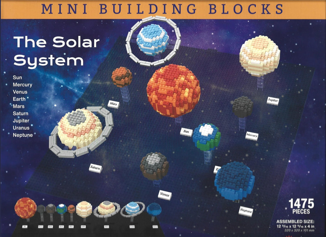 Sun Building Blocks Mini Building Blocks Solar System – Museum of Science Shop