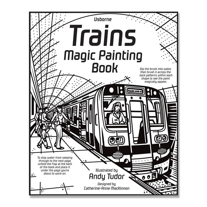 Trains Magic Painting Book