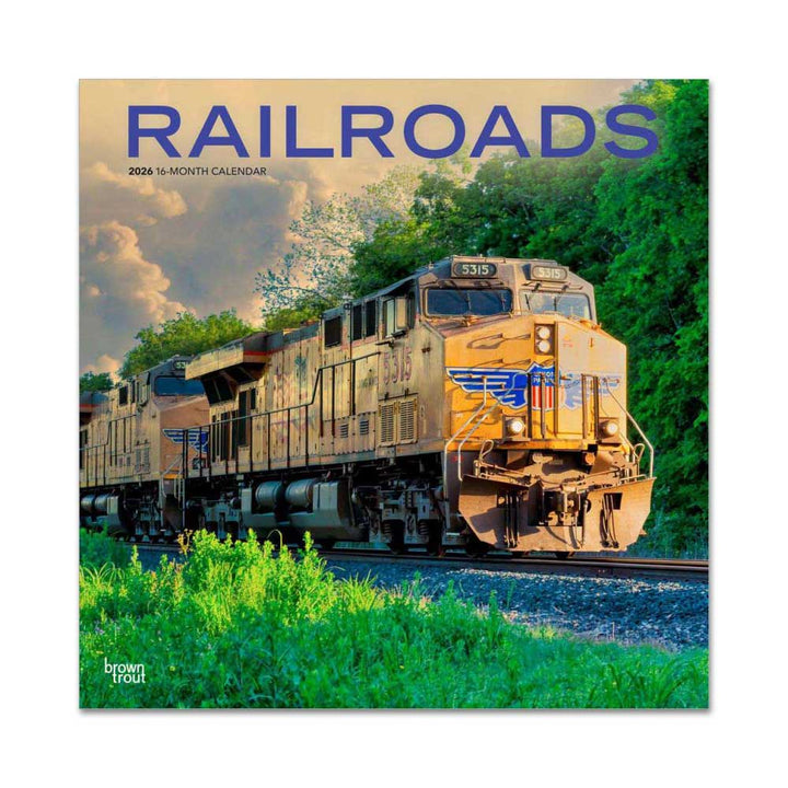 Railroads 2026 Wall Calendar