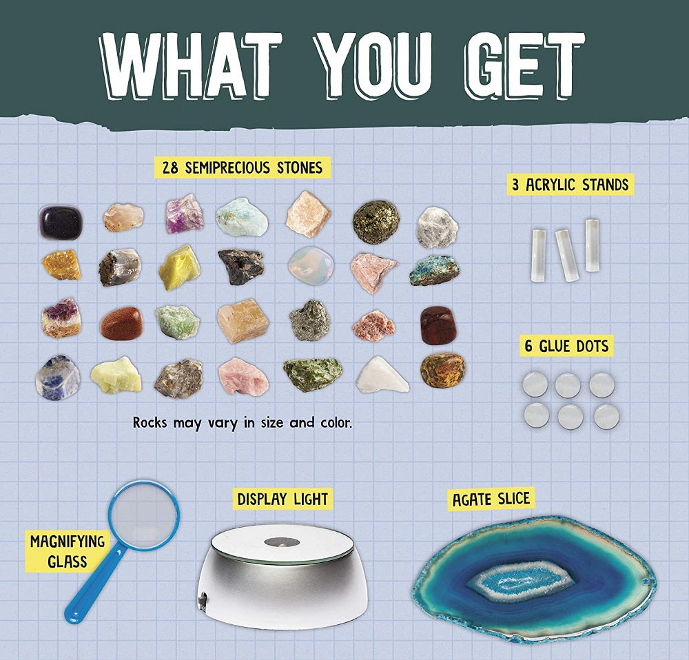 Light Up Rock & Gem Collection: Maker Lab STEM Kit