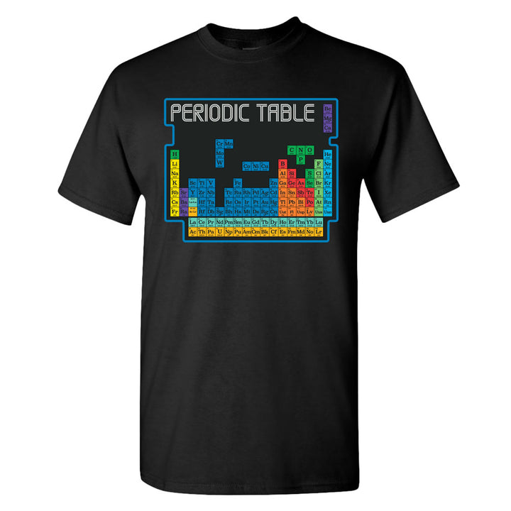 Adult Tetris Style Periodic Table T-Shirt