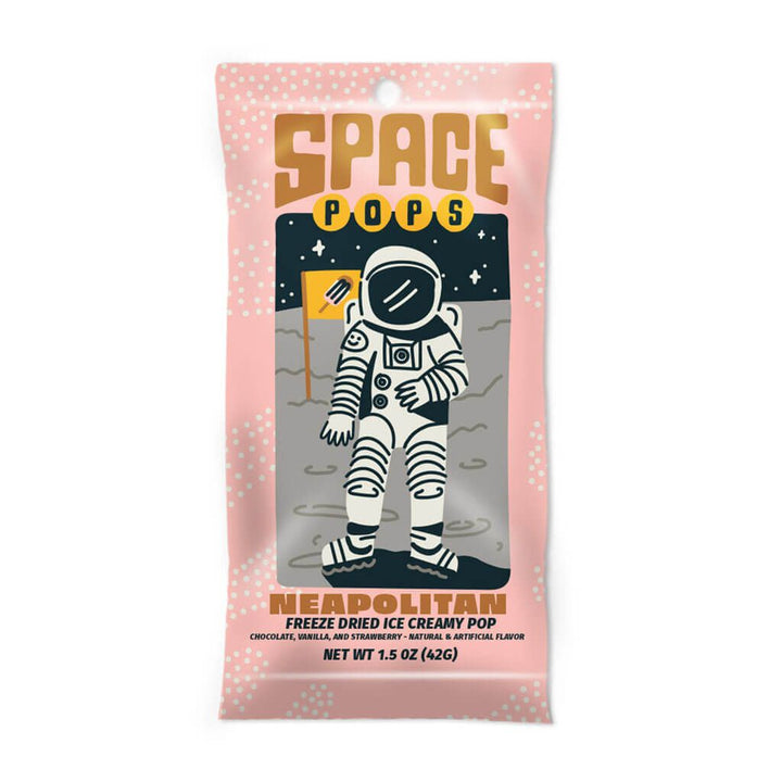 Space Pops Freeze Dried Neopolitan Ice Creamy Pops