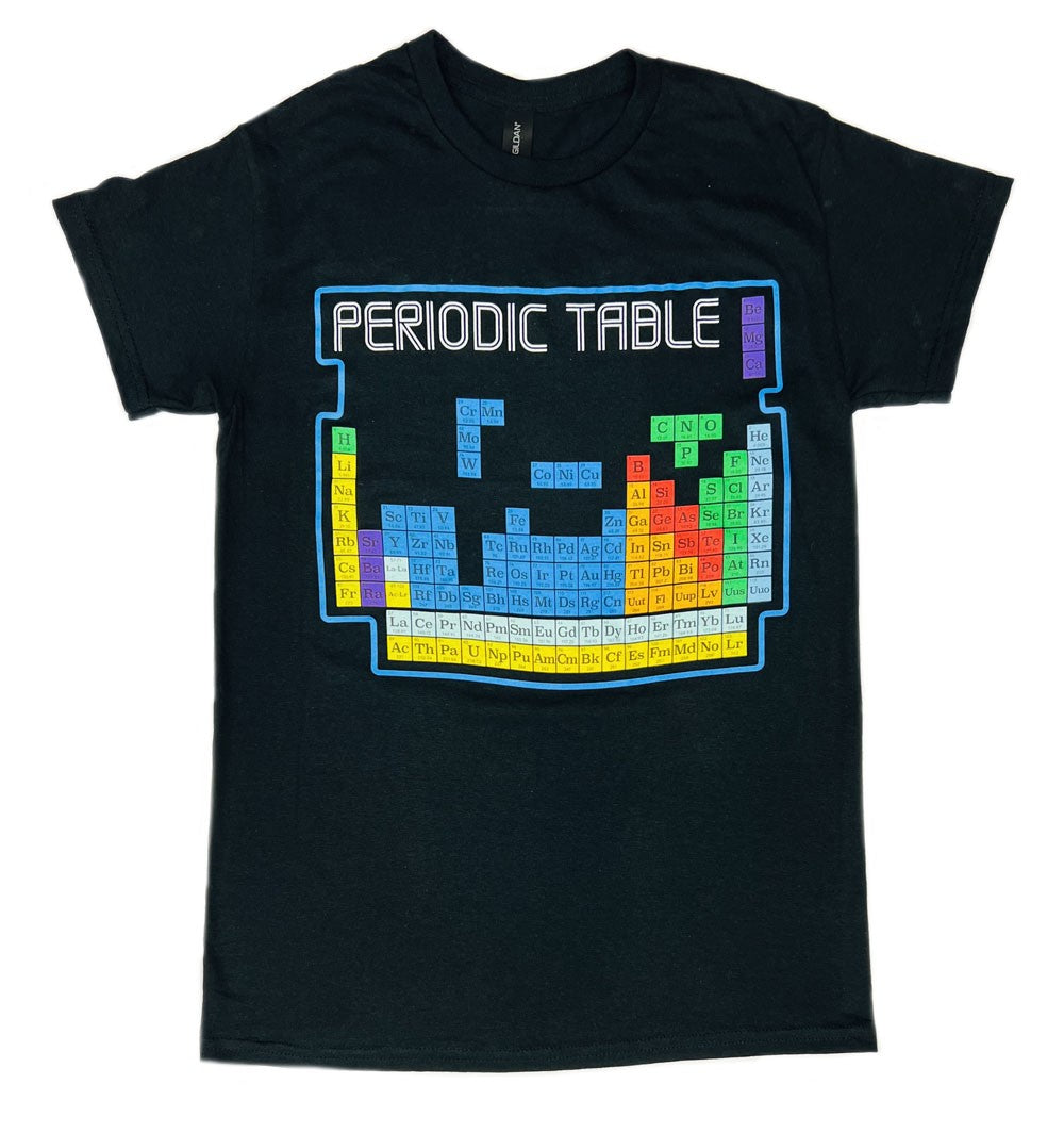 Adult Tetris Style Periodic Table T-Shirt