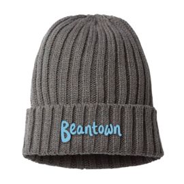 Beantown Cable Knit Beanie Hat