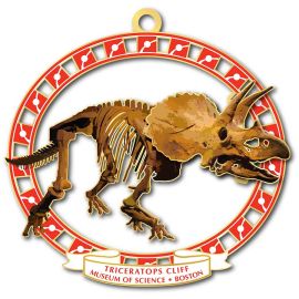 MOS Boston Triceratops Fossil Ornament